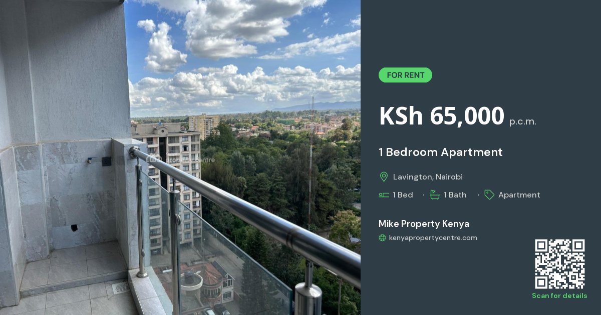 For Rent: 1 Bedroom Apartment , Valley Arcade Area, Lavington, Nairobi ...