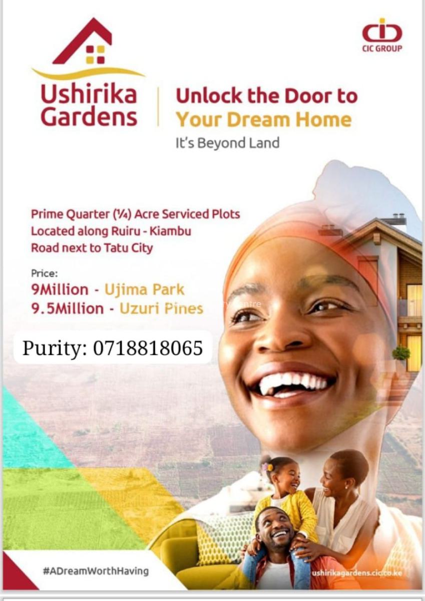 Fully Serviced 1/4 Acre Residential Plot, Tatu Area, Ruiru, Kiambu, Residential Land for Sale
