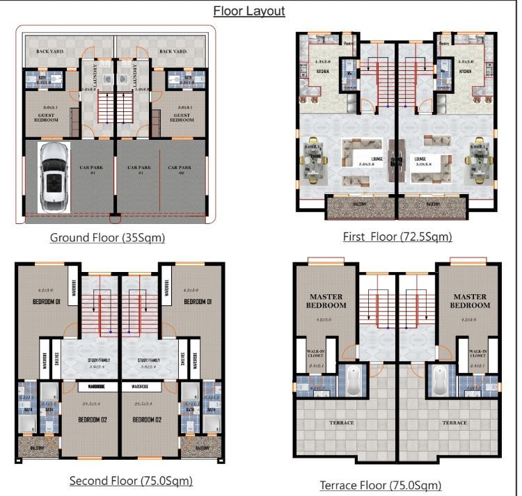 Modern 4 Bedroom Maisonette All Ensuite with Roof Terrace, Kikuyu, Kiambu, House for Sale