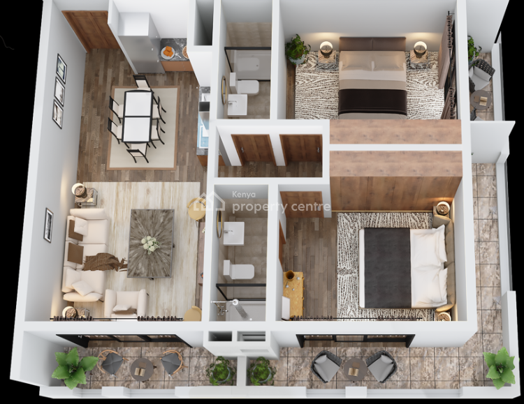 Studio Apartment with Excellent Facilities, Arboretum, Westlands, Nairobi, Bedsitter (single Room) for Sale