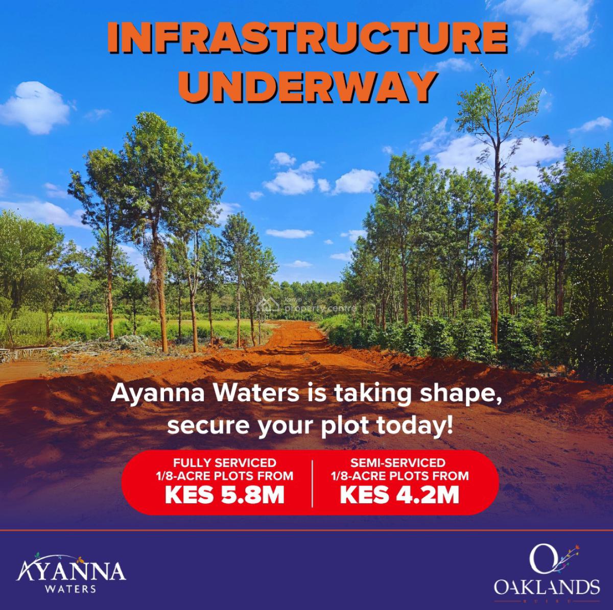 Get in Early, Ayanna Waters Estate, Oaklands, Ruiru, Kiambu, Residential Land for Sale