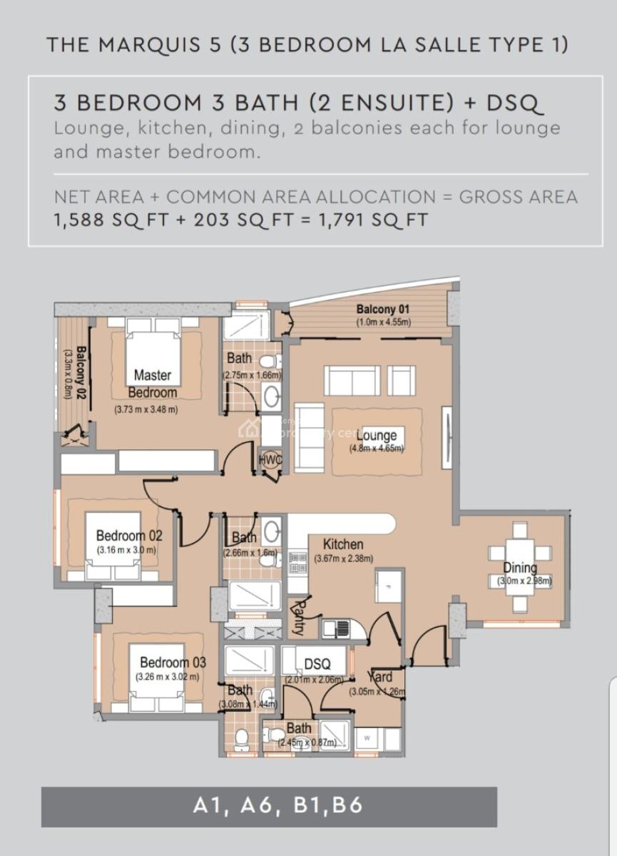 Exquisite 4bedroom All Ensuite Duplex Apartment Plus Dsq in Kileleshwa, Kileleshwa, Nairobi, Apartment for Sale