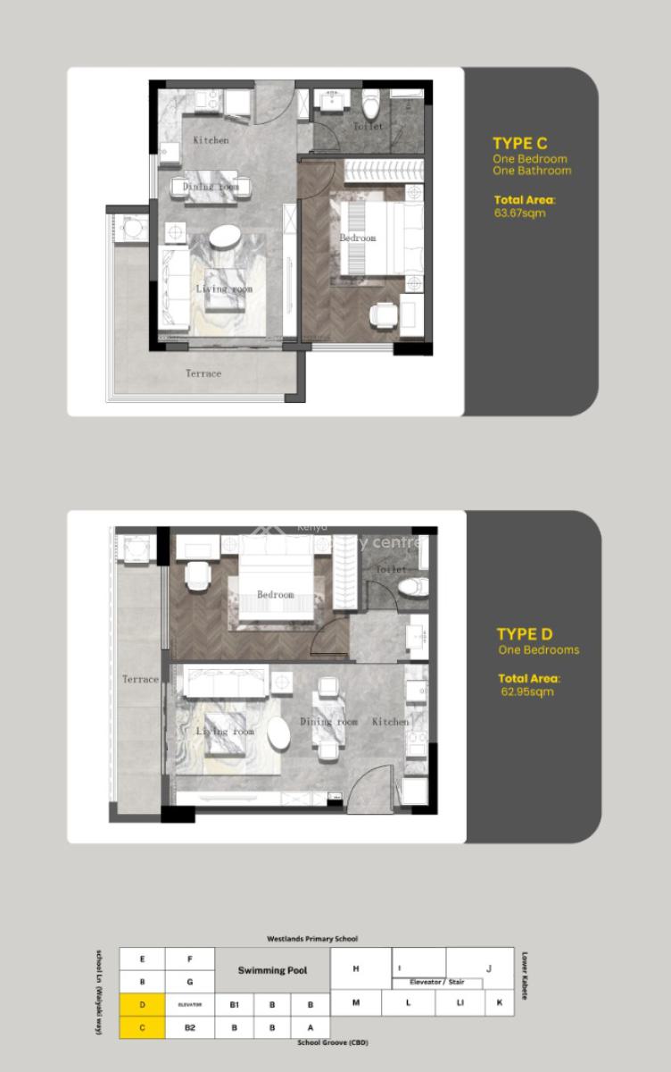 Premium 1 Bedroom Sanctuary, Next to Westlands Primary School, Westlands, Nairobi, Apartment for Sale