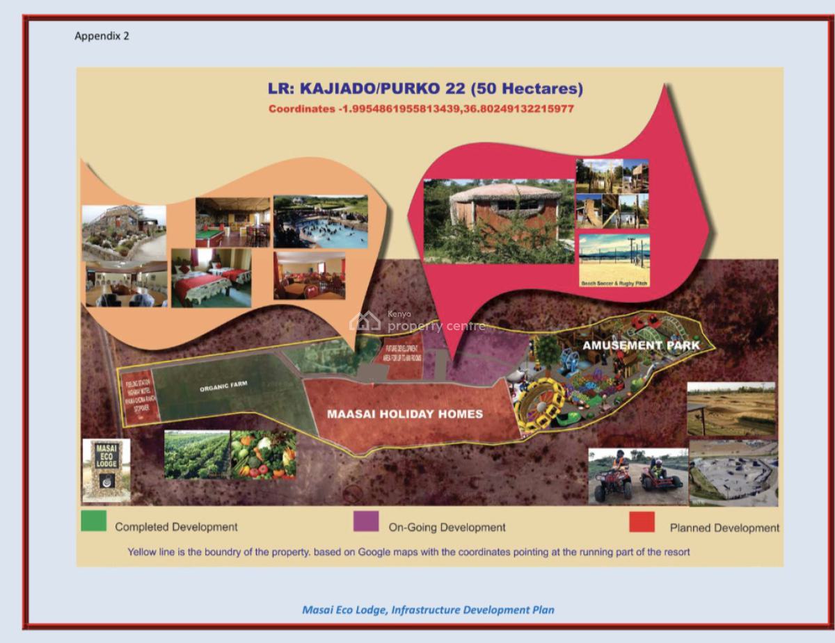 Maasai Echo Lodge Resort Hotel on a 55acre Land, Kajiado Town, Kitengela, Kajiado, Hotel / Guest House for Sale