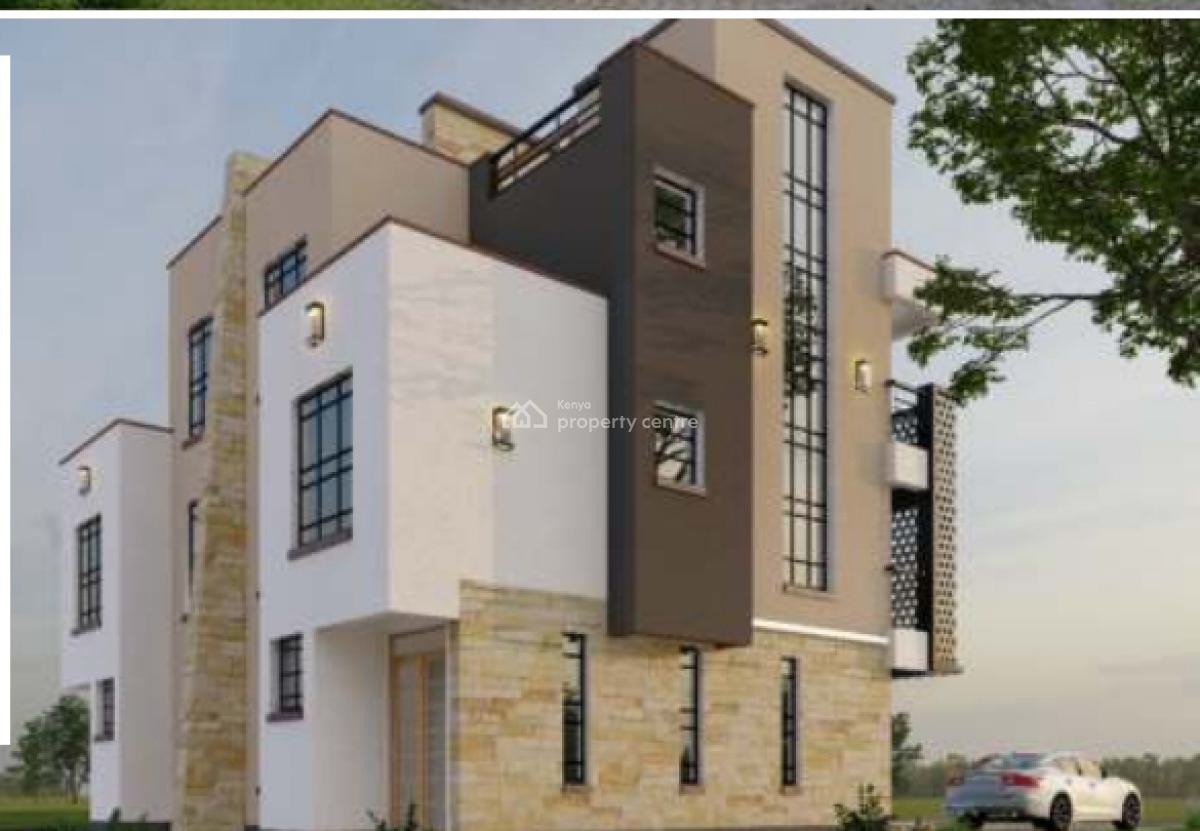 Modern Flat Roofed 4 Bedroom Townhouse with Dsq in Ruiru., Ruiru, Kiambu, House for Sale