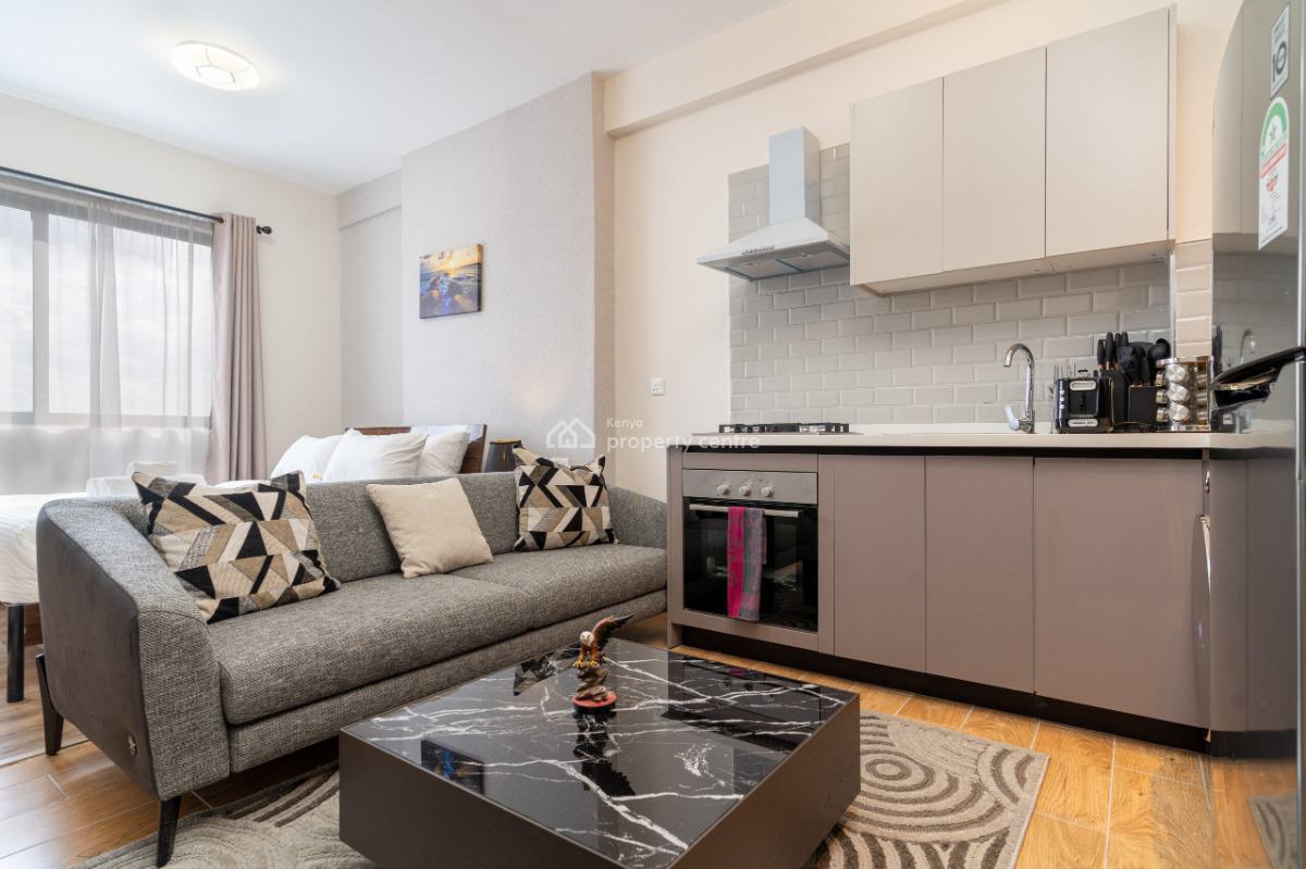 Fully Furnished and Serviced Studio Apartment in Kilimani, Argwings Kodhek Road, Kilimani, Nairobi, Apartment for Rent