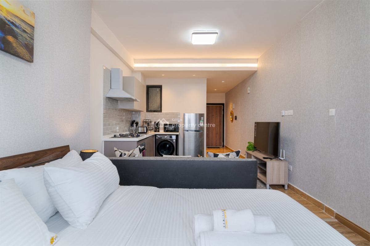 Fully Furnished and Serviced Studio Apartment in Kilimani, Argwings Kodhek Road, Kilimani, Nairobi, Apartment for Rent
