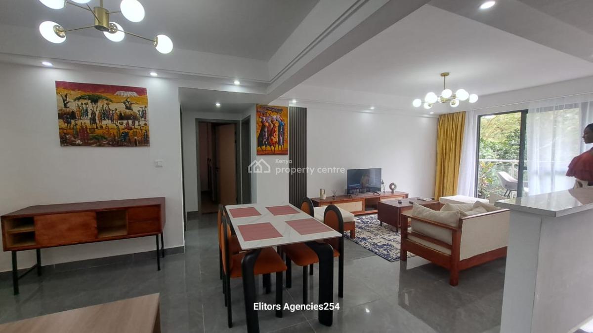Fully Furnished 2 Bedroom Not Serviced, Riverside Drive, Westlands, Nairobi, Apartment for Rent