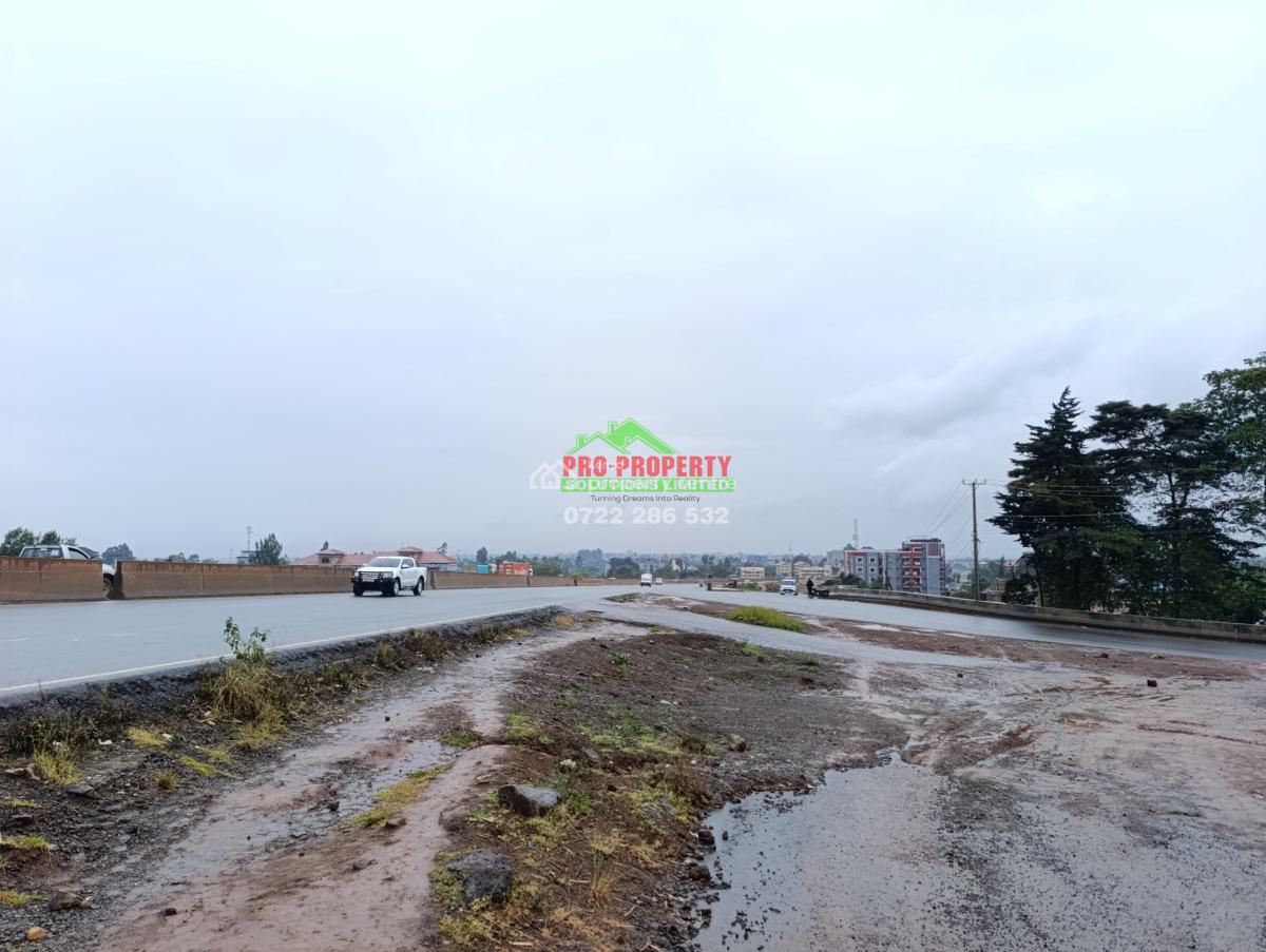 Prime Half Acre Commercial Land That Is Fronting Waiyaki Way, Gitaru, Thigio, Kikuyu, Kiambu, Commercial Land for Sale