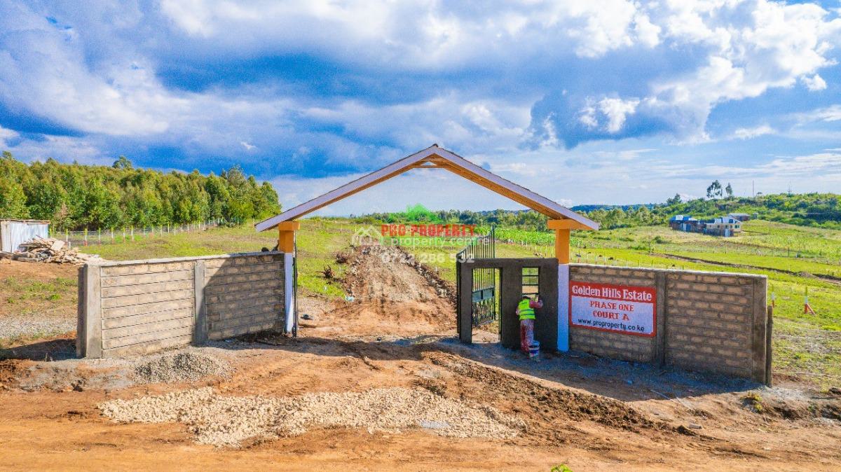 Gated Community Plots in Kikuyu, Golden Hills Estate Phase 1, Kamangu, Ndiguini, Kikuyu, Kiambu, Residential Land for Sale
