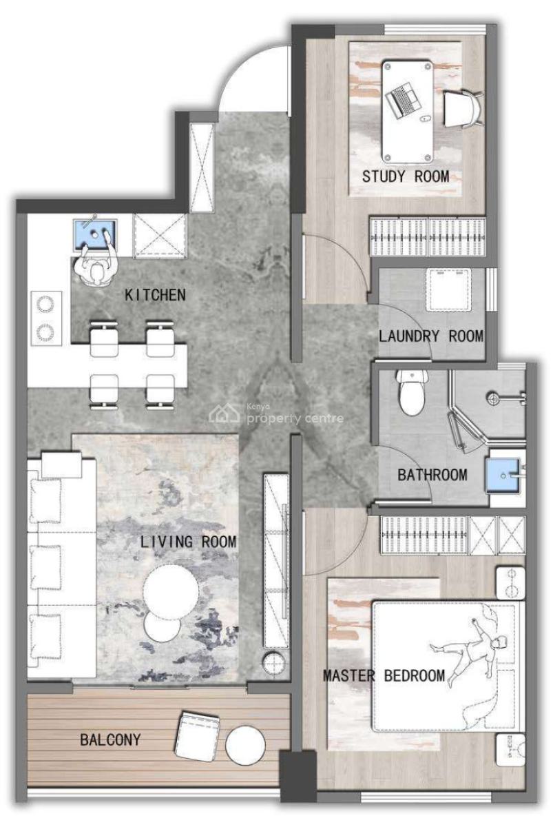 Stylish 1 Bedroom Apartments  -- Brookside, Westlands, Brookside, Westlands, Nairobi, Apartment for Sale