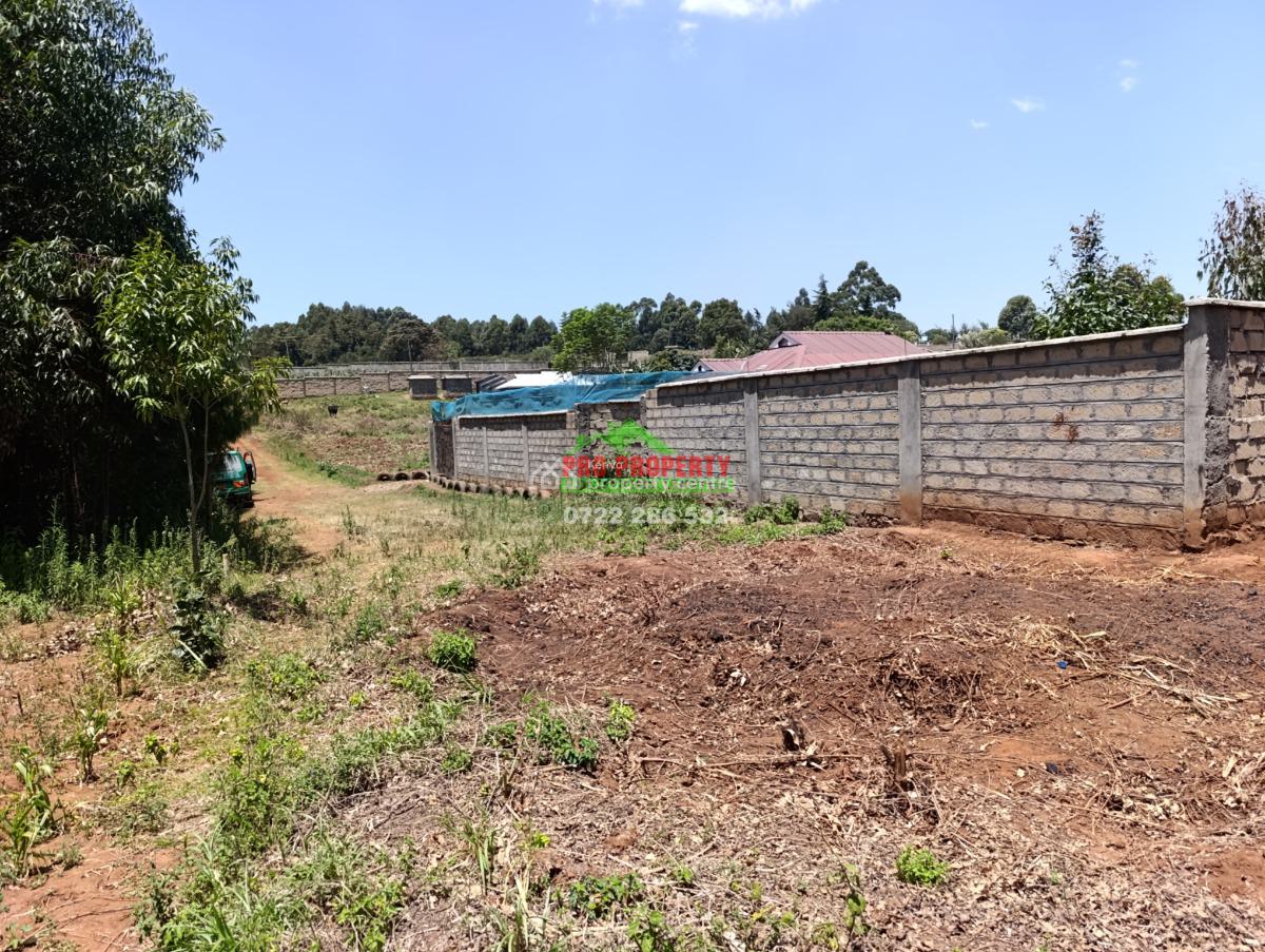 Residential Land in Kikuyu -- Ondiri  1/4 Acre (100x100ft), Ondiri - Karai, Kikuyu, Kiambu, Residential Land for Sale