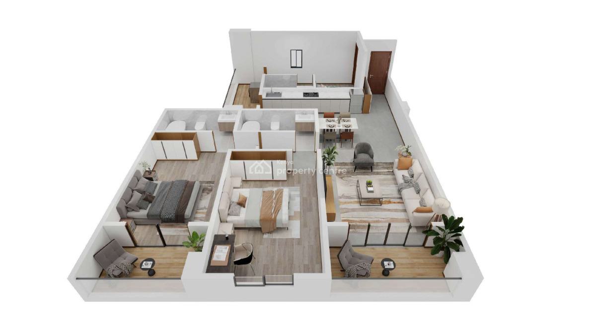Stylish 2 Bedroom Apartment -- Brookside, Westlands, Brookside, Westlands, Nairobi, Apartment for Sale