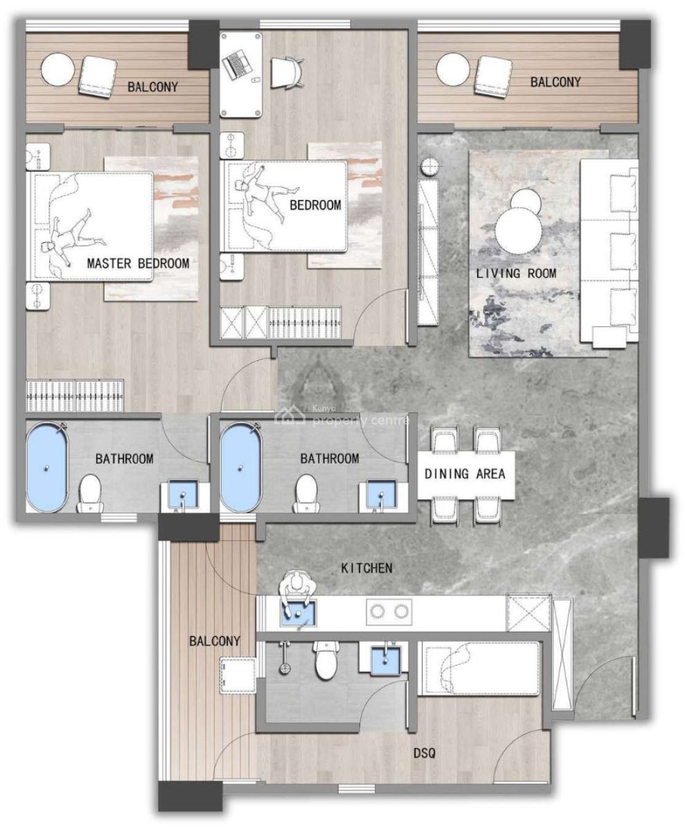 Stylish 2 Bedroom Apartment -- Brookside, Westlands, Brookside, Westlands, Nairobi, Apartment for Sale