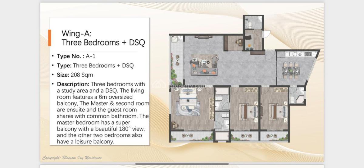 Modern Spacious 3 Bedrooms Apartments + Study Room + Dsq, Kileleshwa, Kileleshwa, Nairobi, Apartment for Sale