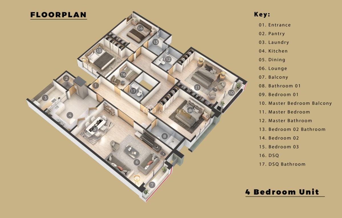 Luxury 2&3 Bedrooms with Stylish Modern Finishings., Rumi Road, South C, Nairobi West, Nairobi, Apartment for Sale
