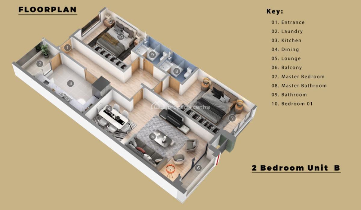 Luxury 2&3 Bedrooms with Stylish Modern Finishings., Rumi Road, South C, Nairobi West, Nairobi, Apartment for Sale