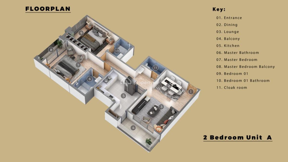Luxury 2&3 Bedrooms with Stylish Modern Finishings., Rumi Road, South C, Nairobi West, Nairobi, Apartment for Sale