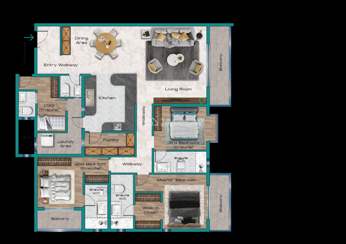 New Luxurious Apartments., Kilimani, Nairobi, Apartment for Sale