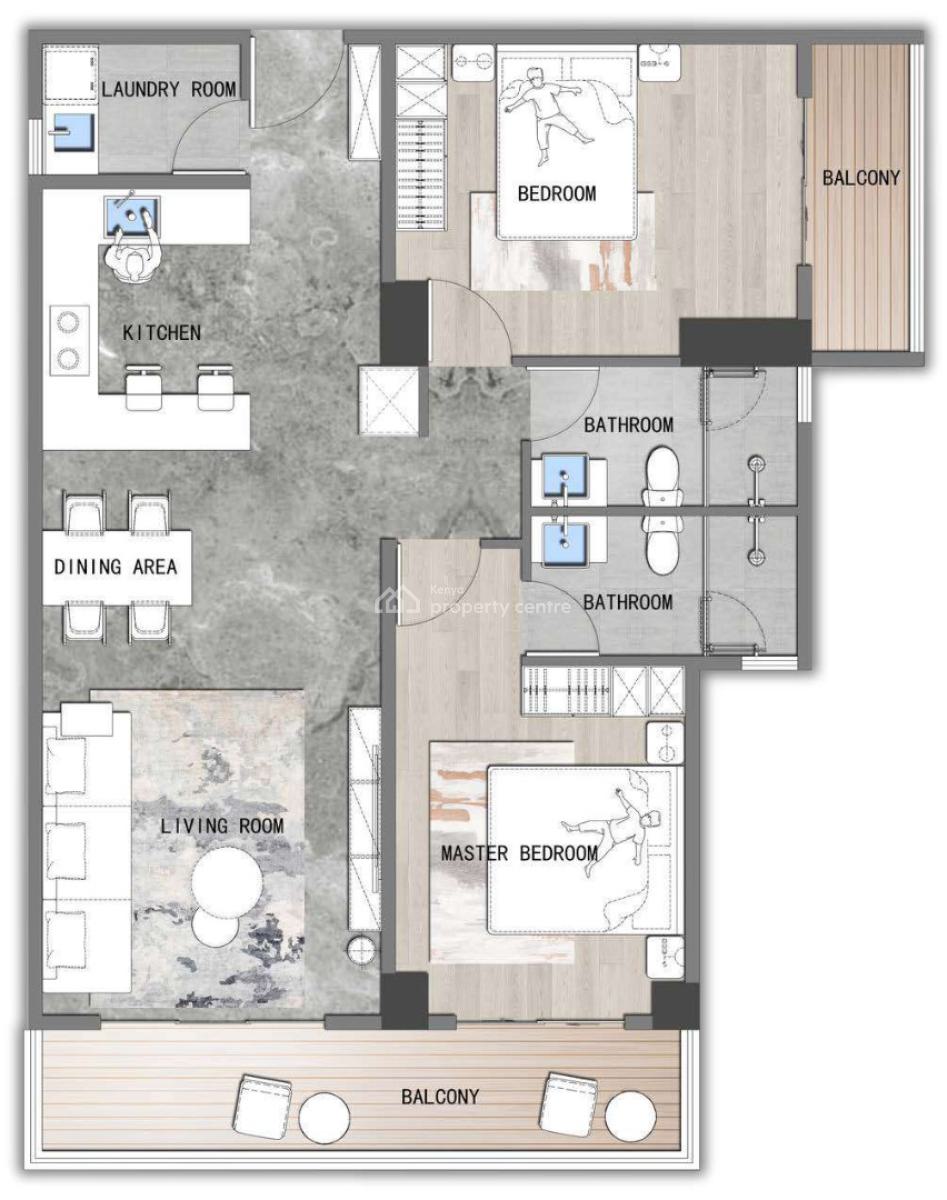Stylish 2 Bedroom Apartment, Brookside, Westlands, Nairobi, Apartment for Sale