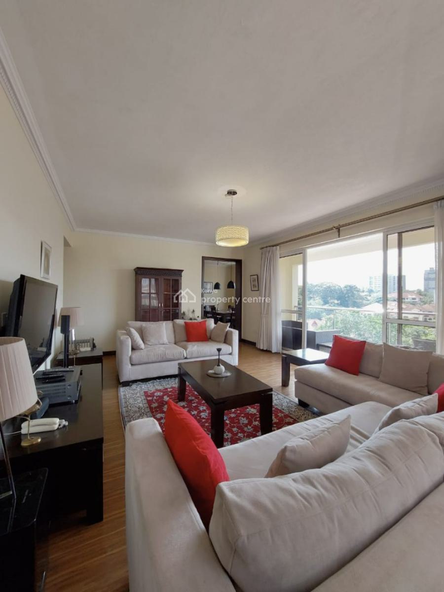 Fully Furnished Three Bedroom Plus Dsq Apartment in Brookside, Brookside Drive, Westlands, Nairobi, Apartment for Rent