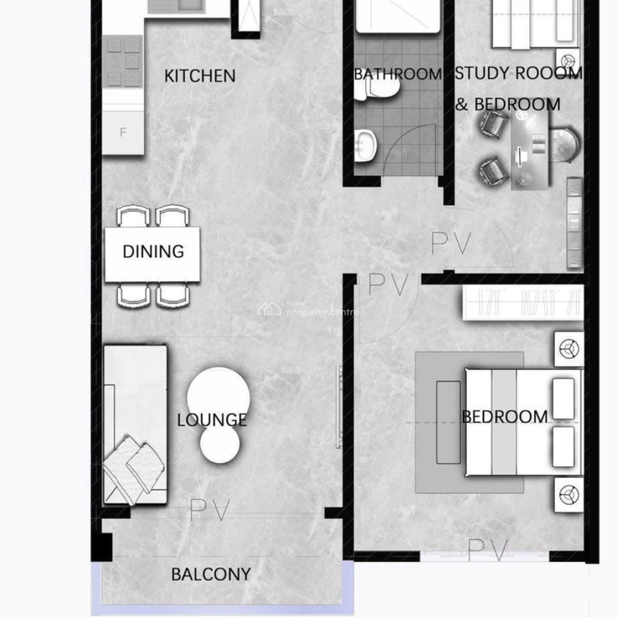 Executive 1,2, Studio Apartments in Kilimani, Kilimani, Kilimani, Nairobi, Apartment for Sale