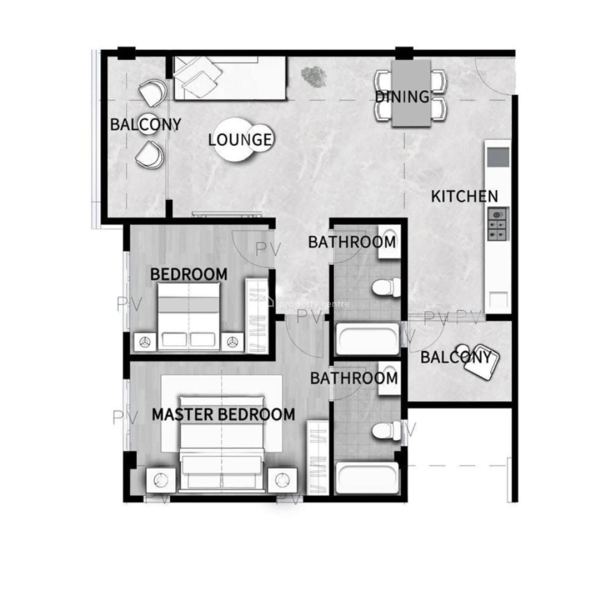 Executive 1,2, Studio Apartments in Kilimani, Kilimani, Kilimani, Nairobi, Apartment for Sale