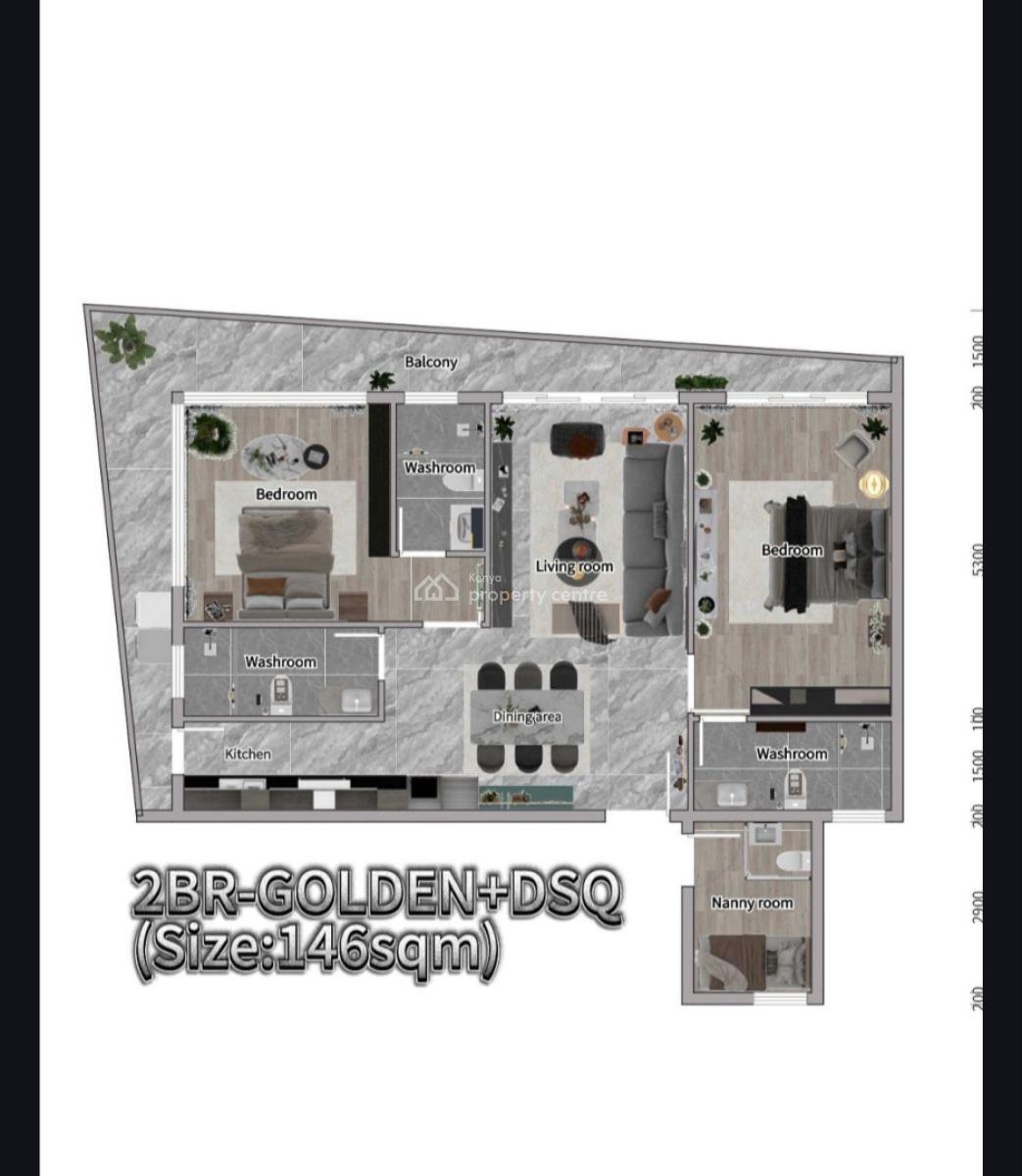 Luxurious 1,2,bedroom Apartment in Westlands, Westlands, Westlands, Nairobi, Apartment for Sale