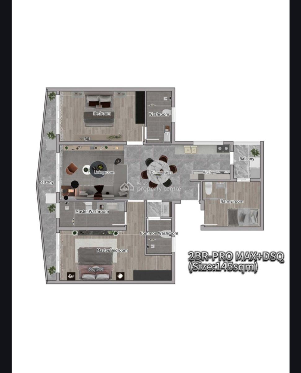 Luxurious 1,2,bedroom Apartment in Westlands, Westlands, Westlands, Nairobi, Apartment for Sale