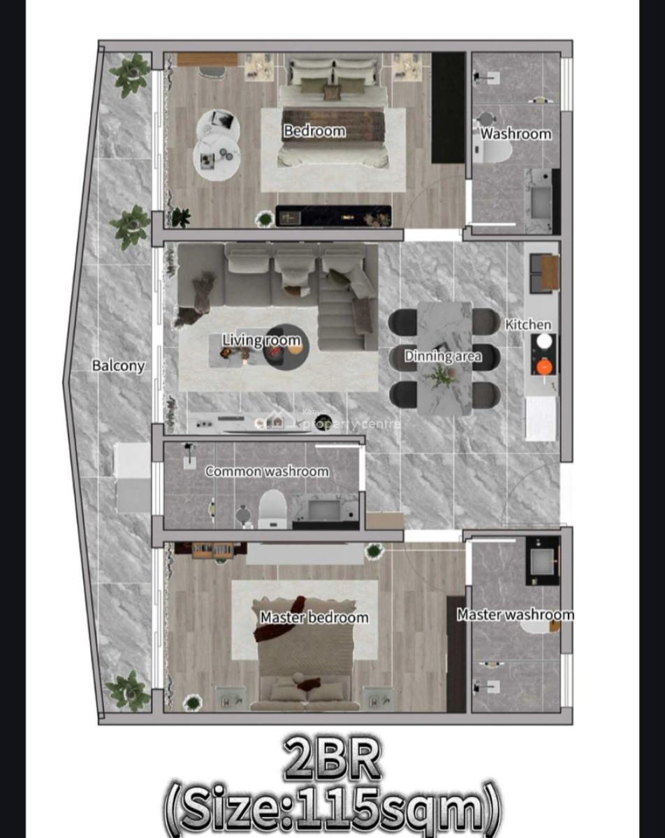 Luxurious 2,1 Bedroom Apartment in Westlands, Westlands, Westlands, Nairobi, Apartment for Sale