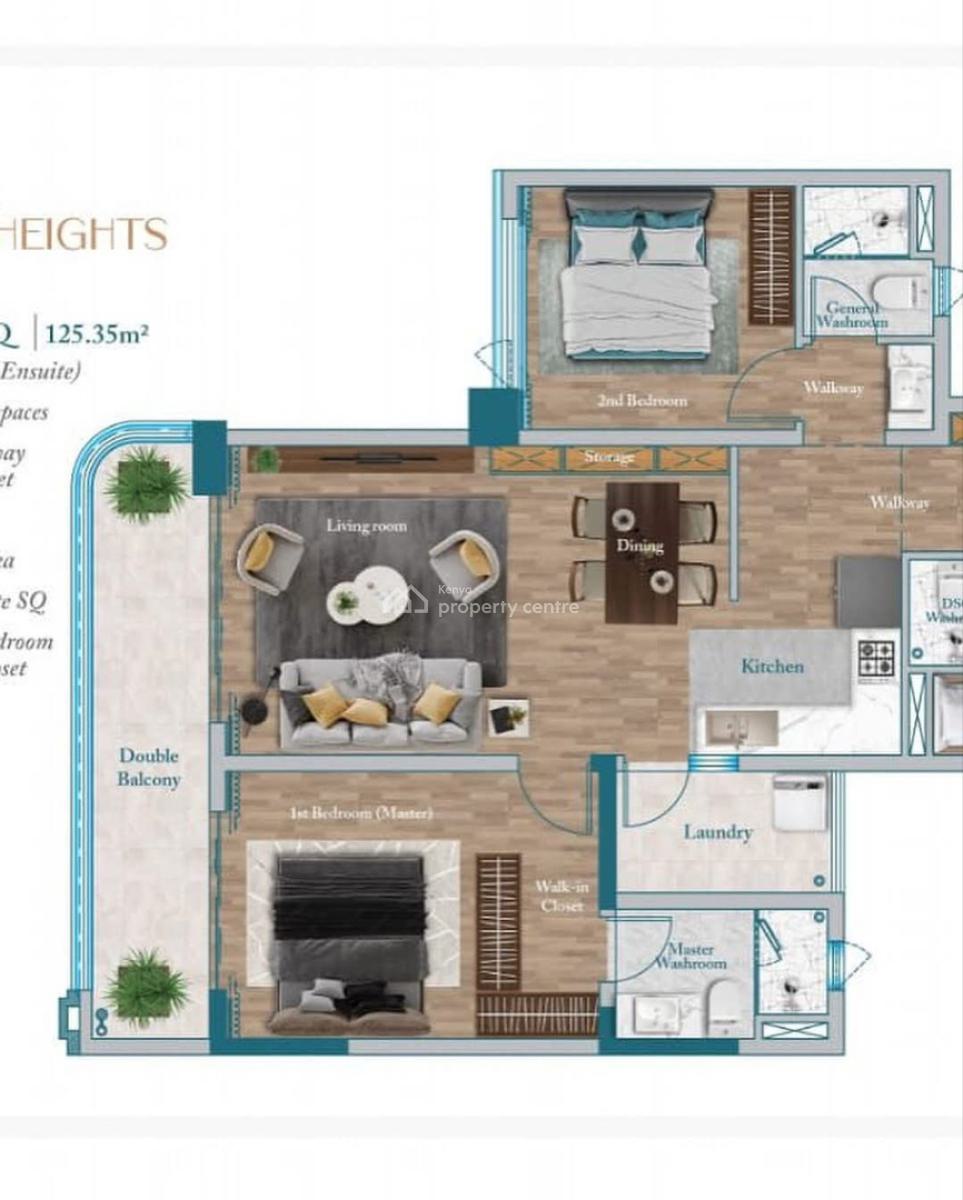 Luxurious 2 Bedroom Plus Dsq Apartment in Westlands, Westlands, Westlands, Nairobi, Apartment for Sale