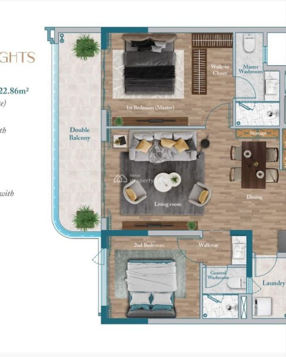Luxurious 2 Bedroom Plus Dsq Apartment in Westlands, Westlands, Westlands, Nairobi, Apartment for Sale