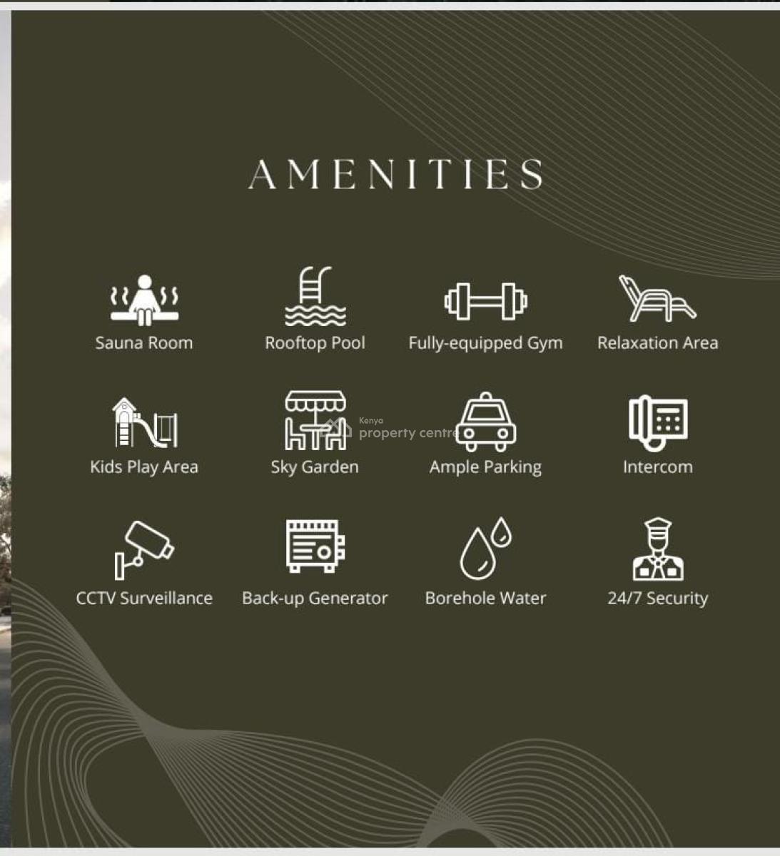 Modern 1 Bedroom Apartment  in Peponi, Peponi, Westlands, Nairobi, Apartment for Sale