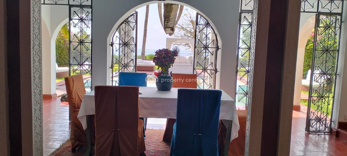Moroccan-style, Fully Furnished Beachfront Villa in Malindi, Silversands Beach, Malindi Town, Kilifi, House for Sale