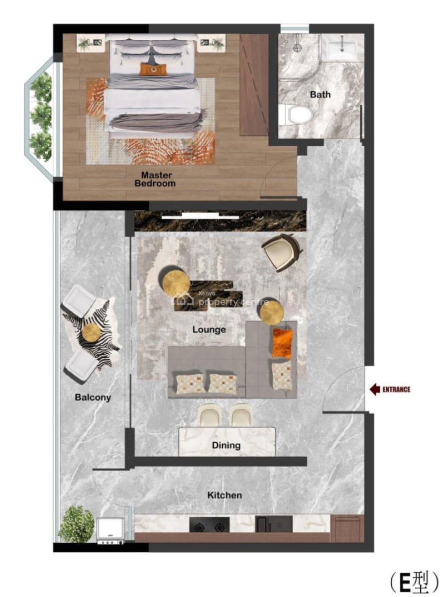 1 Bedroom Apartment in Brookside, Nairobi, Brookside, Westlands, Nairobi, Apartment for Sale