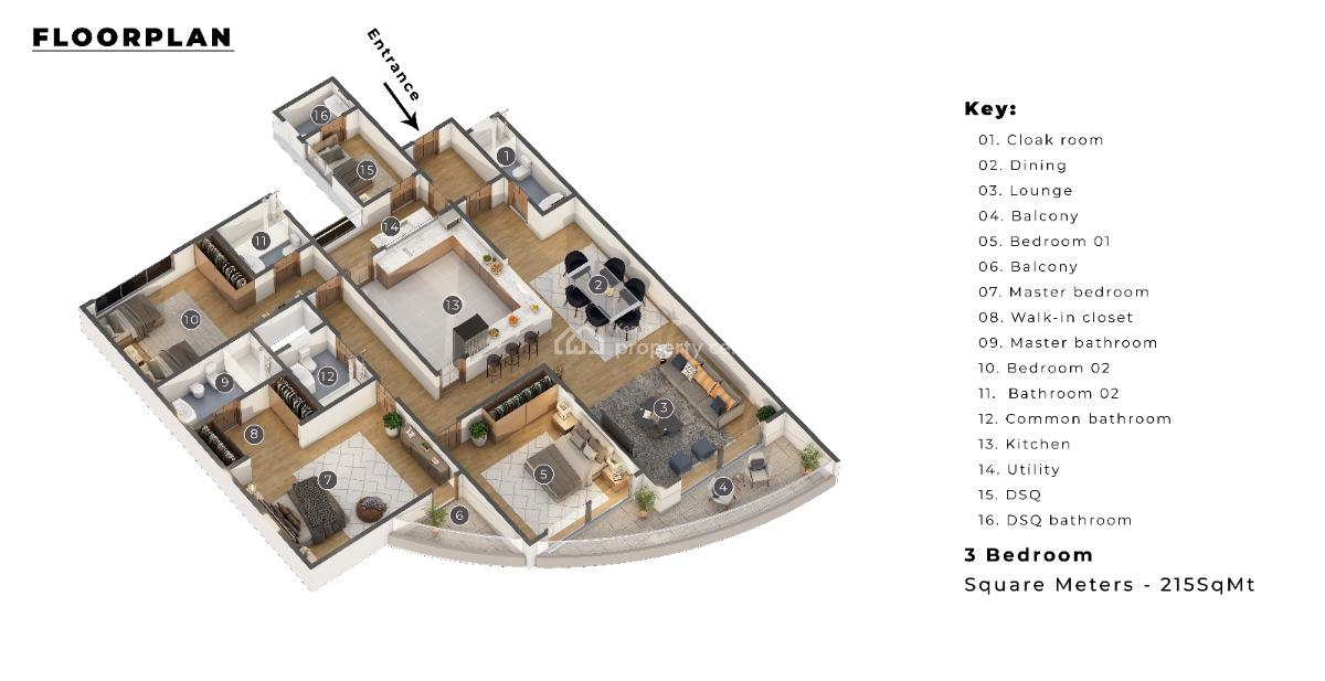 Urbansky Luxury 4 Bedrooms with Modern Finishing., Kileleshwa, Kileleshwa, Nairobi, Apartment for Sale