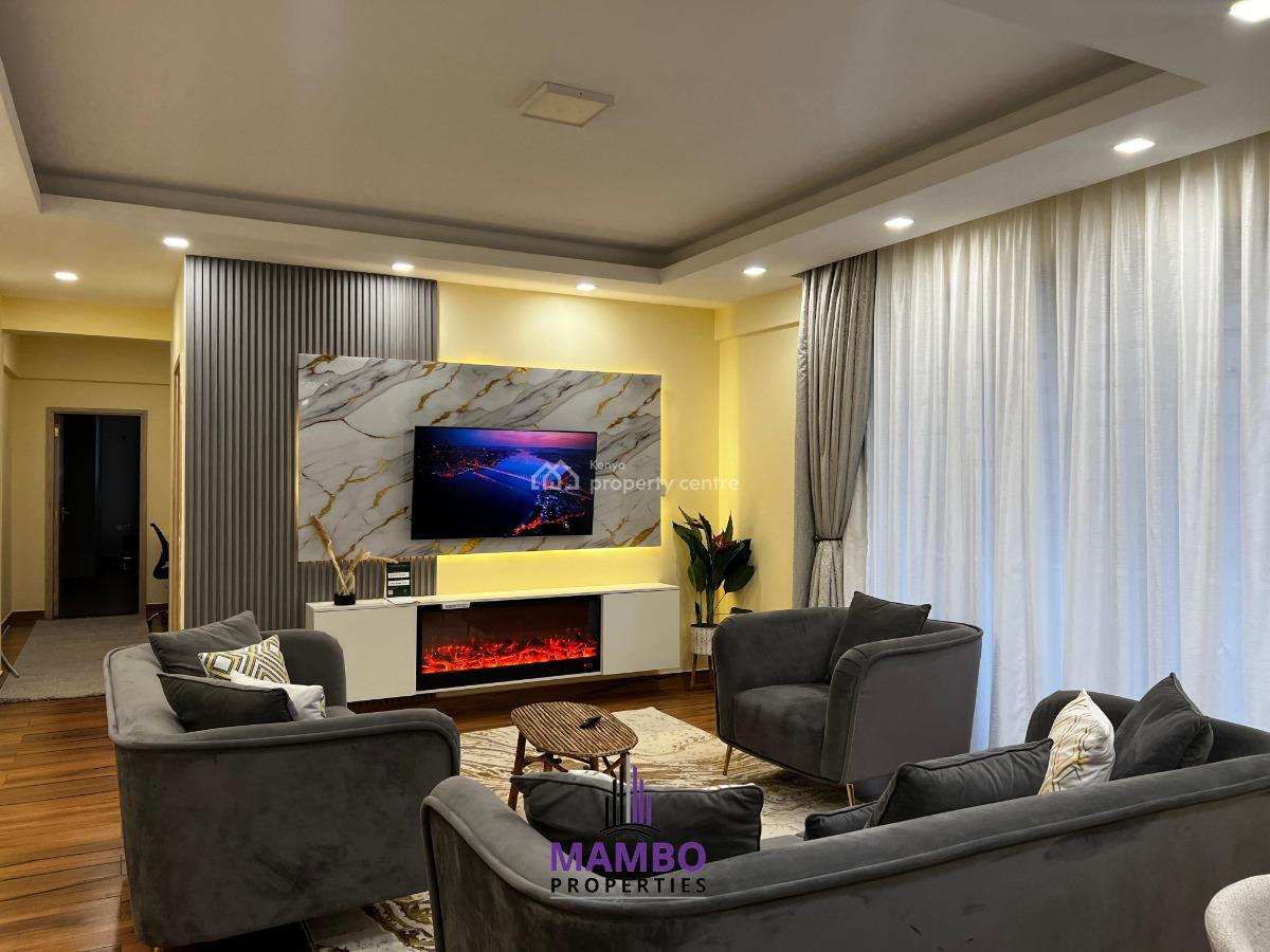 Modern 2 Bedroom Furnished and Serviced Apartment., Near Arboretum Forest., Kileleshwa, Nairobi, Apartment for Rent