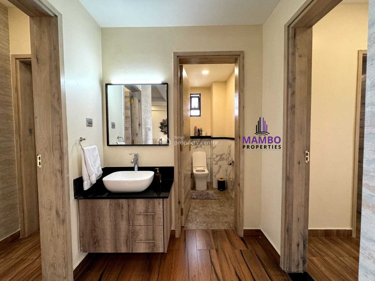 Modern 2 Bedroom Furnished and Serviced Apartment., Near Arboretum Forest., Kileleshwa, Nairobi, Apartment for Rent
