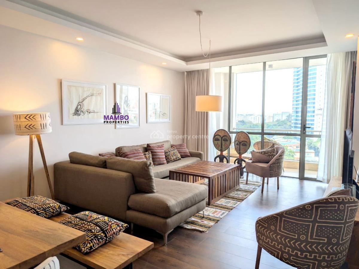 Modern 3 Bedroom Fully Furnished and Serviced Apartment., Brookside Drive., Westlands, Nairobi, Apartment for Rent