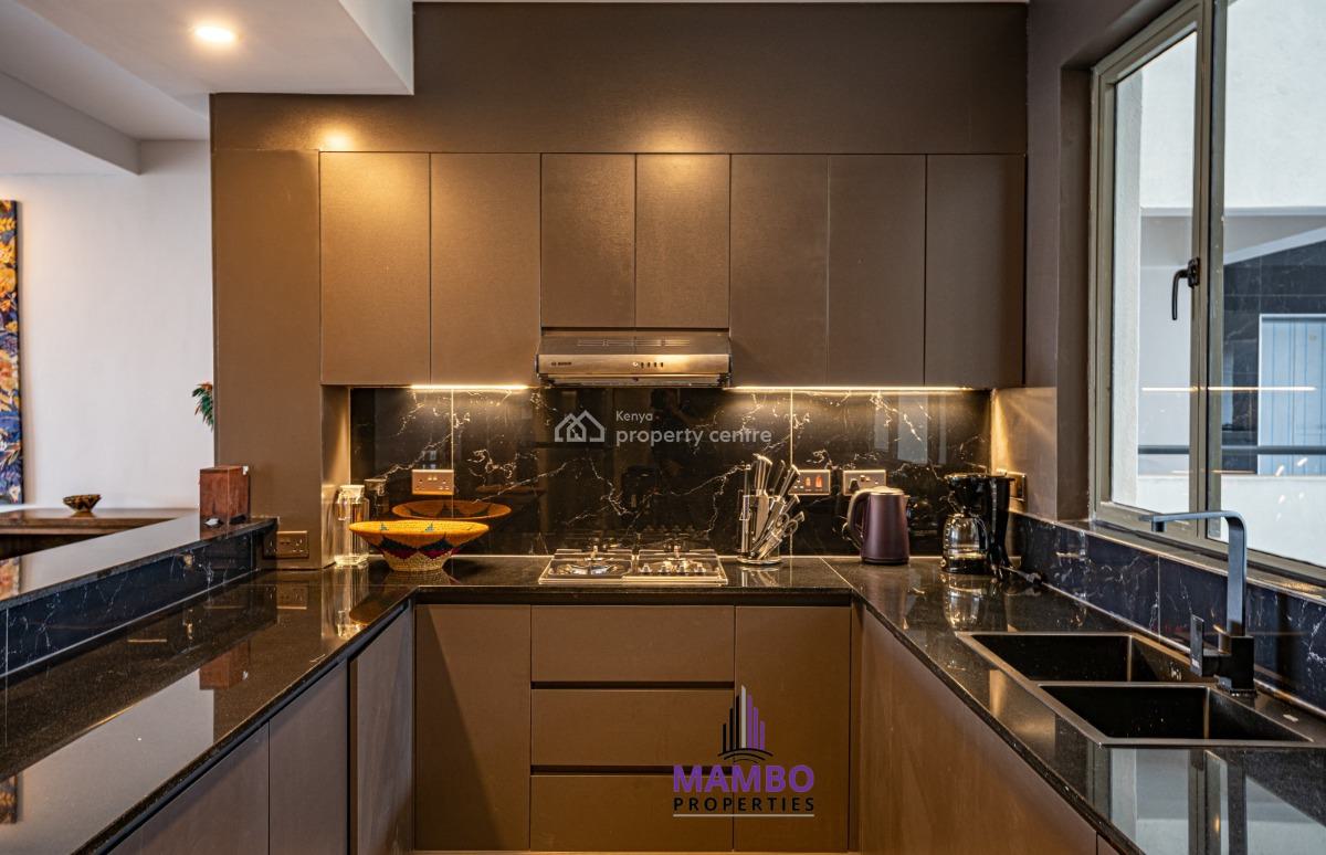 Modern 3 Bedroom Fully Furnished and Serviced Apartment., Brookside Drive, Westlands, Nairobi, Apartment for Rent