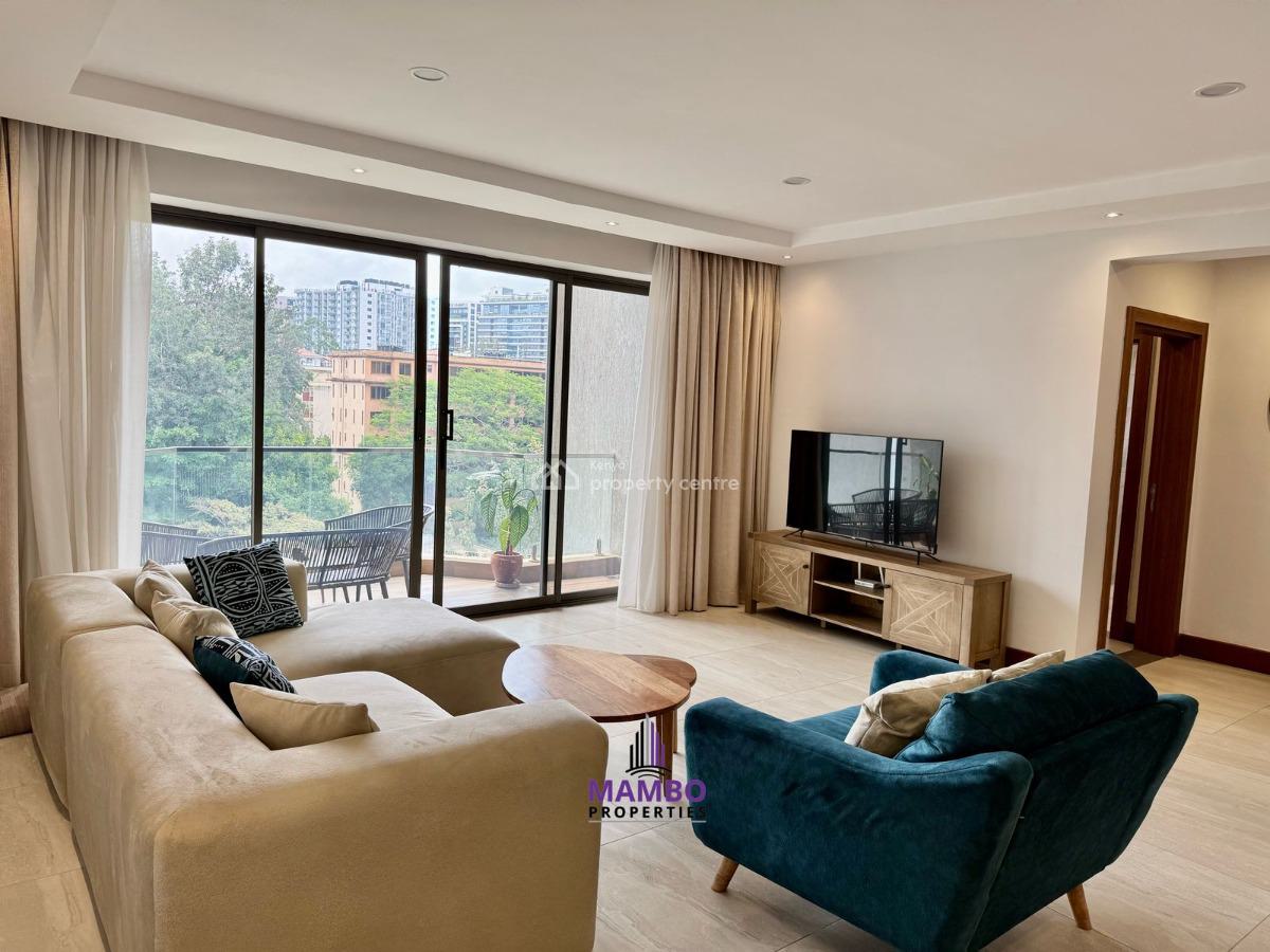 Newly Built 2 Bedroom Furnished Apartment with Beautiful Facilities., Rhapta Rd., Westlands, Nairobi, Apartment for Rent