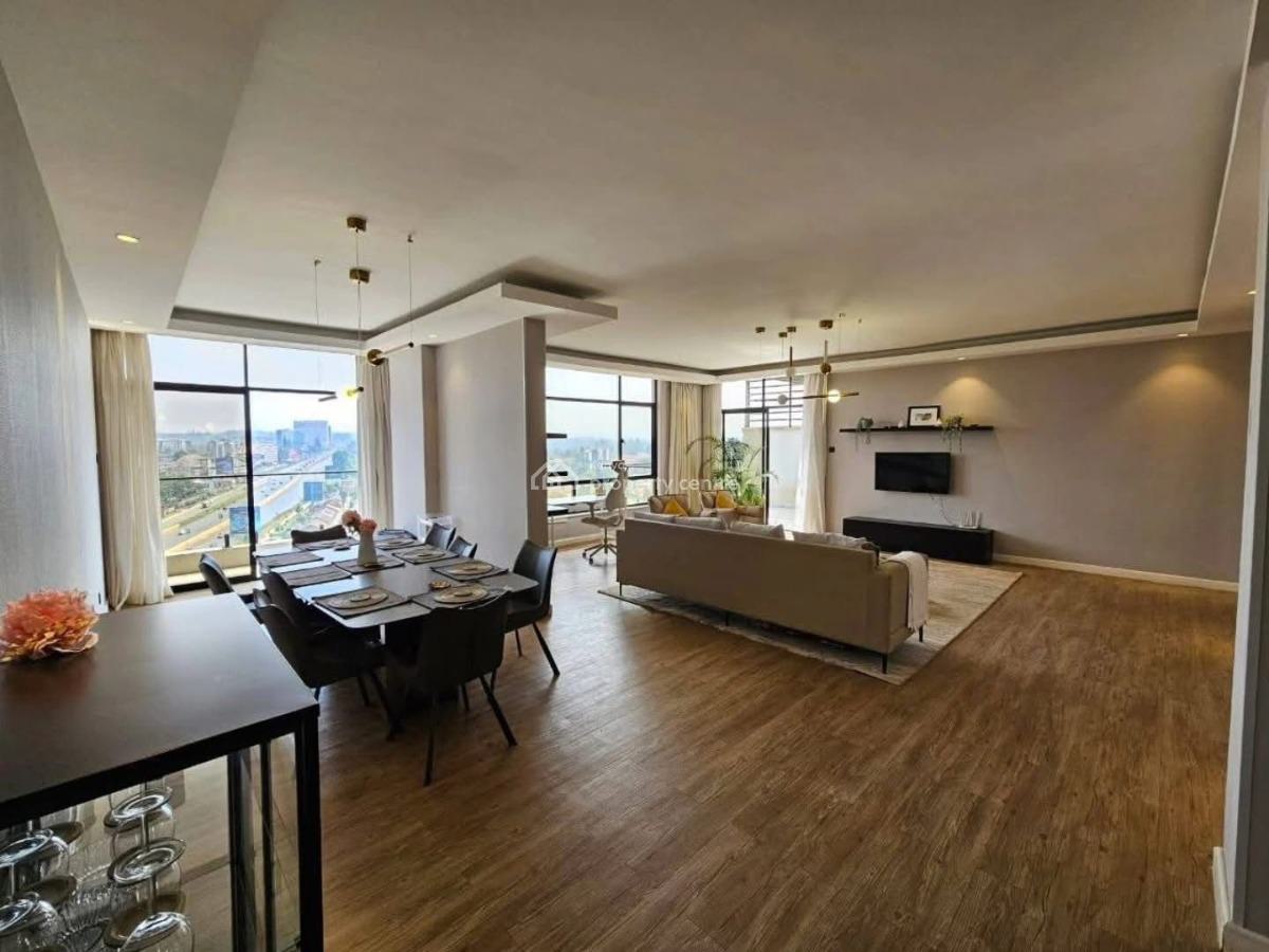 Exquisite Fully Furnished 3 Bedroom + Dsq Penthouse, Westlands, Westlands, Nairobi, Apartment for Rent