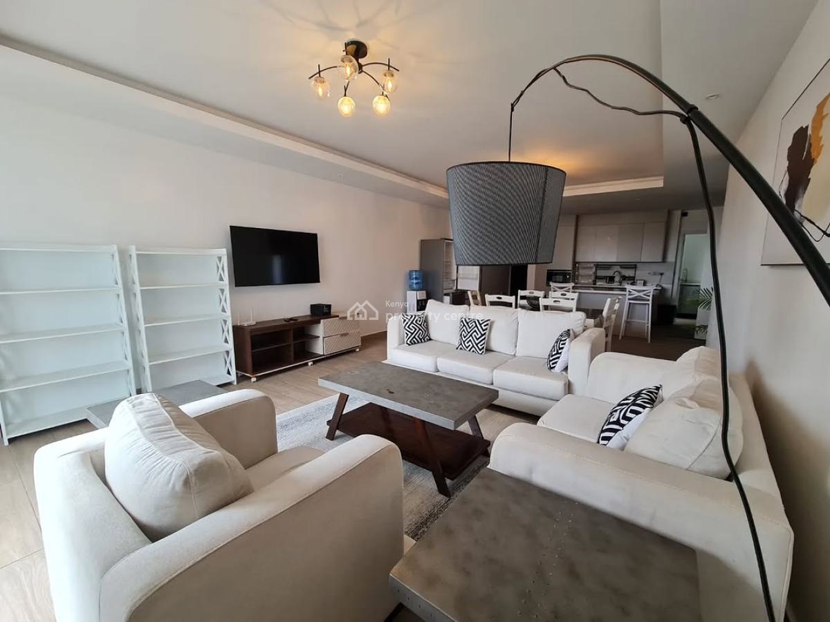 Luxury 3-bedroom + Dsq Fully Furnished Apartment on Riverside Drive, Riverside Drive, Westlands, Nairobi, Apartment for Rent