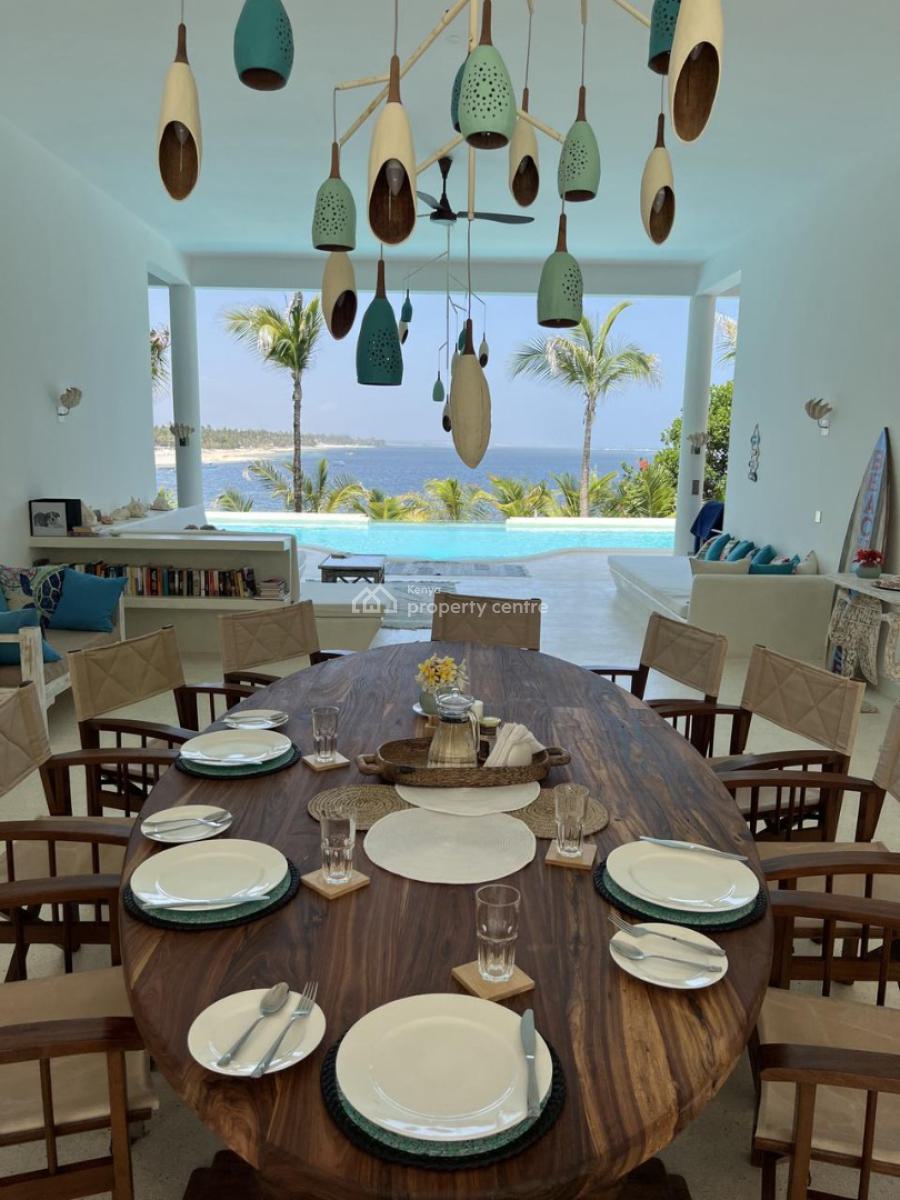 Exquisite Beach Holiday House -- Luxury 5-bedroom Beachfront Villa, Marine Park, Casuarina, Malindi Town, Kilifi, House Short Let