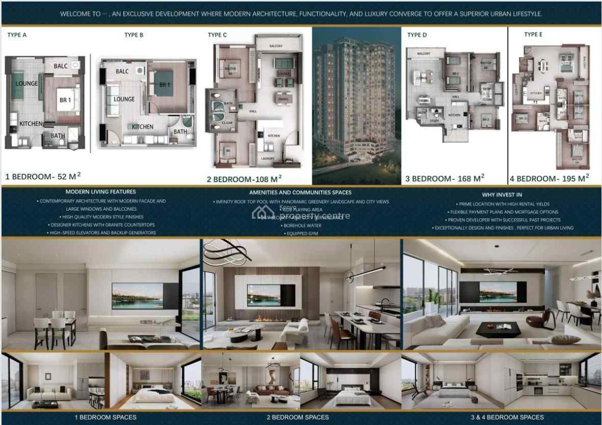Expressview Apartments Near The Junction Mall, Riara Road, Kilimani, Nairobi, Apartment for Sale