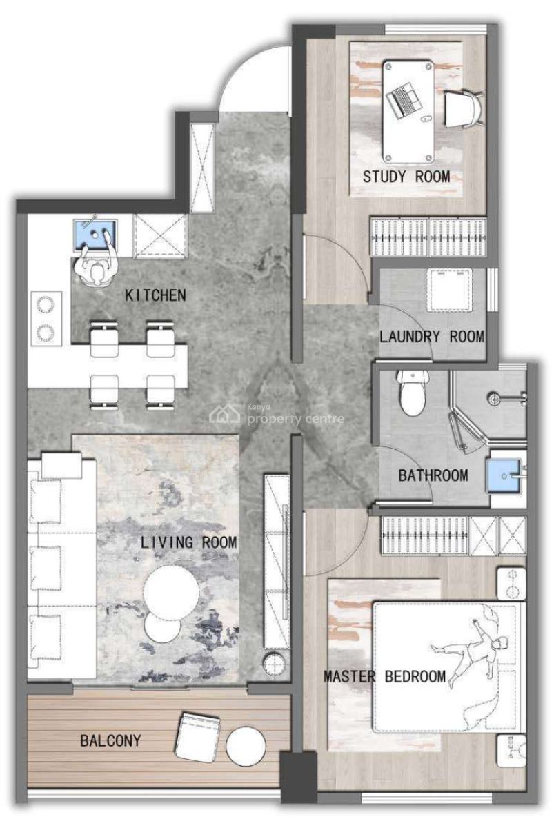 Atreus Brookside   Stylish 1 Bedroom Apartments  in Westlands, Brookside, Westlands, Nairobi, Apartment for Sale