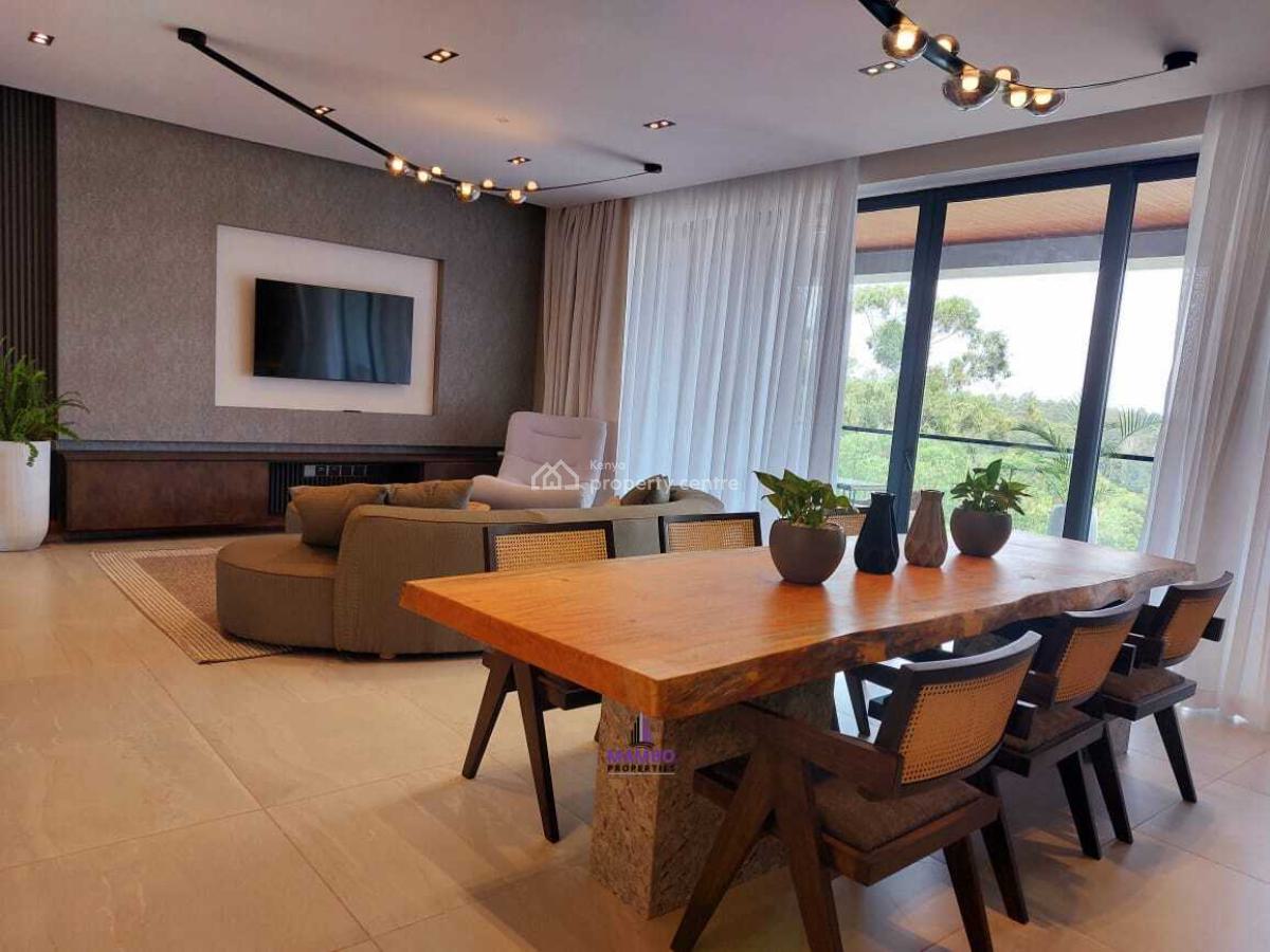 Luxury 3 Bedroom Fully Furnished Apartment with Excellent Amenities., Peponi Rd, Spring Valley, Nairobi, Apartment for Rent