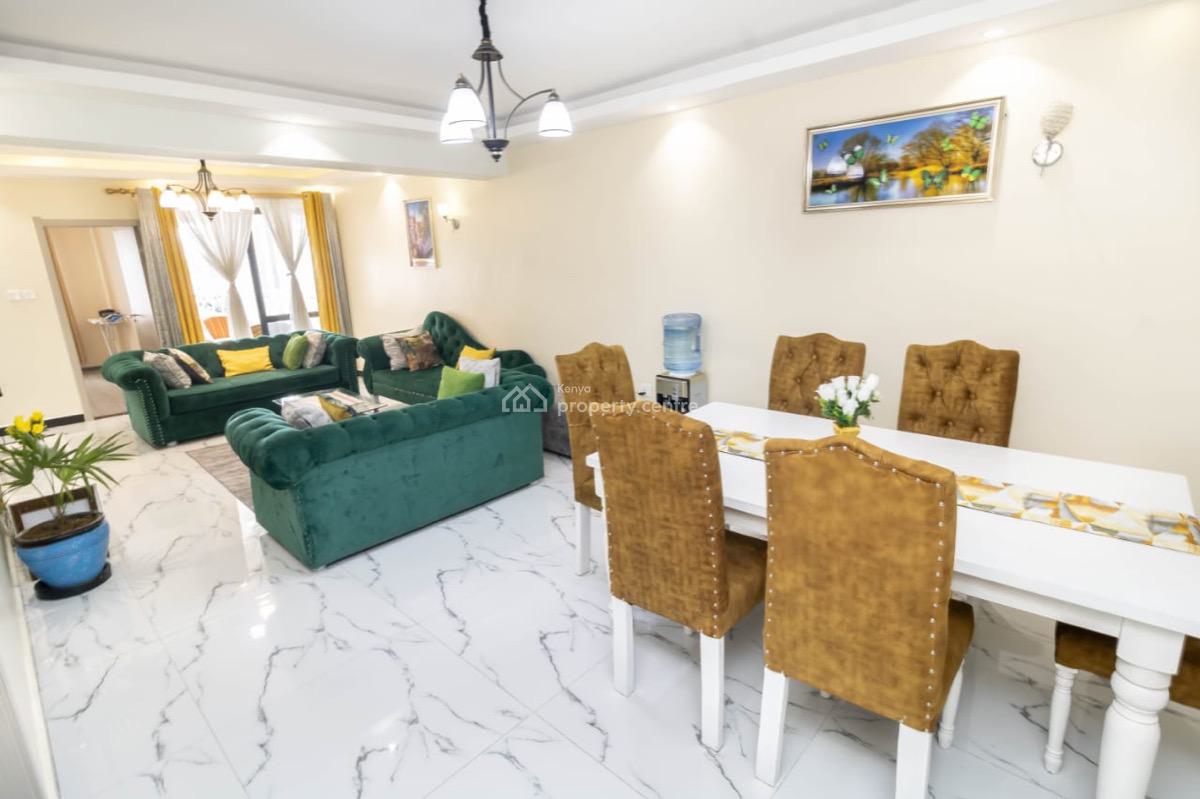 Fully Furnished and Serviced 3 Bedroom Apartment Master Ensuite, Kilimani, Nairobi, Apartment for Rent