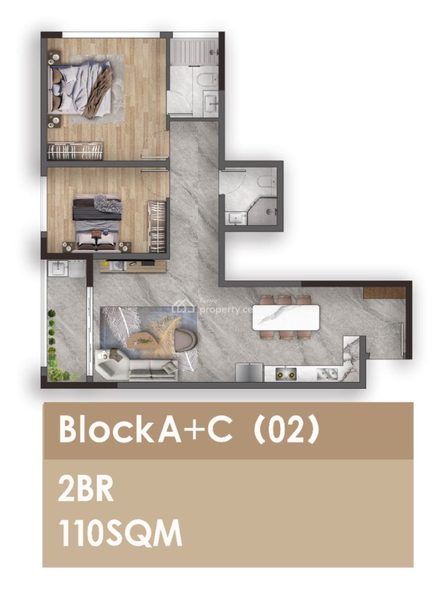 1, 2 & 3 Bedroom Apartment with Dsq in Kilimani, Kilimani, Nairobi, Apartment for Sale
