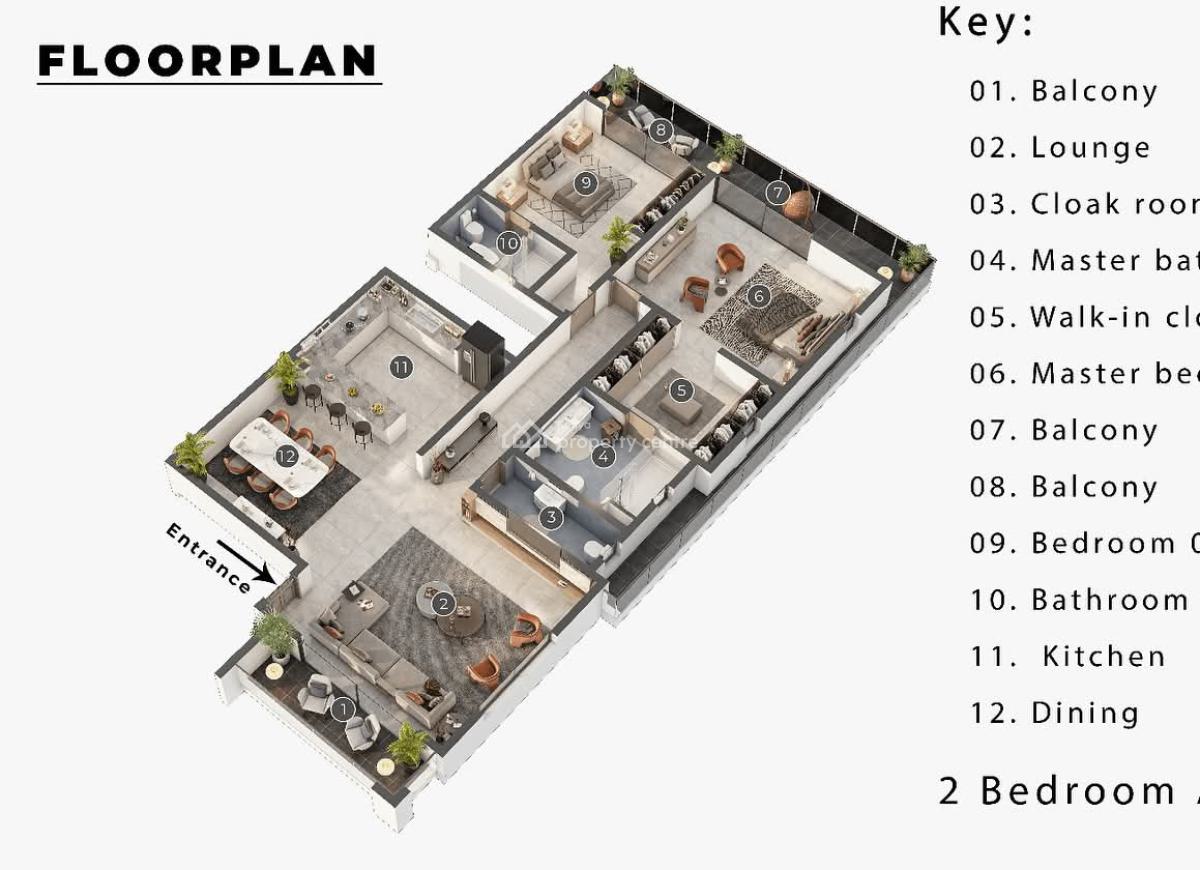 2 Bedroom -- 174.3 Sqm  From Kes 12m, Nyali, Mombasa, Apartment for Sale